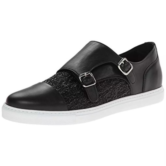 Dsquared2 Tessuto Monk Black Sneakers 9 1/2 (43.5) - Picture 1 of 4